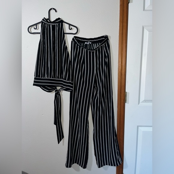 Black Striped Jumpsuit - Picture 1 of 1